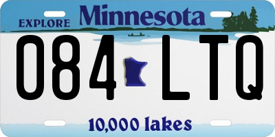 MN license plate 084LTQ