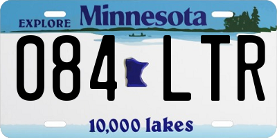 MN license plate 084LTR