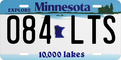 MN license plate 084LTS