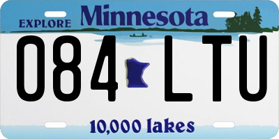 MN license plate 084LTU