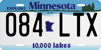 MN license plate 084LTX