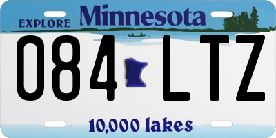 MN license plate 084LTZ