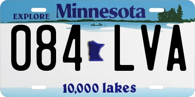 MN license plate 084LVA