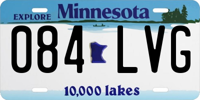 MN license plate 084LVG