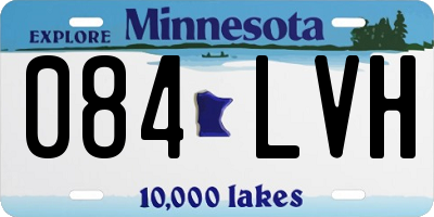 MN license plate 084LVH