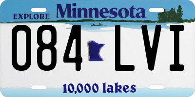 MN license plate 084LVI
