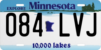 MN license plate 084LVJ