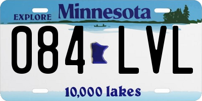 MN license plate 084LVL