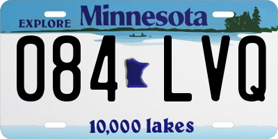 MN license plate 084LVQ