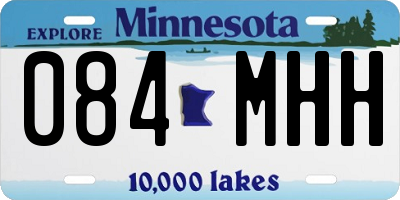 MN license plate 084MHH