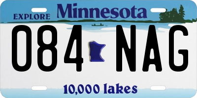 MN license plate 084NAG