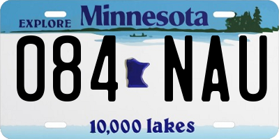 MN license plate 084NAU