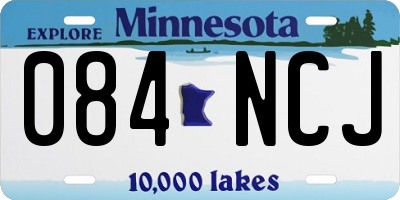 MN license plate 084NCJ