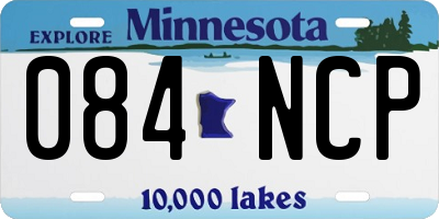 MN license plate 084NCP