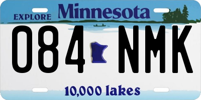 MN license plate 084NMK