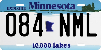 MN license plate 084NML