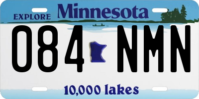 MN license plate 084NMN