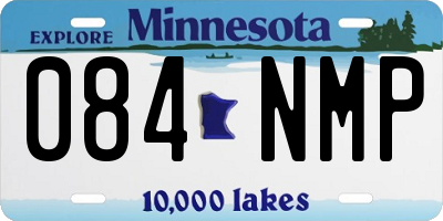 MN license plate 084NMP