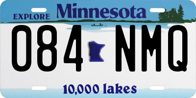 MN license plate 084NMQ