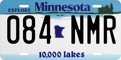 MN license plate 084NMR