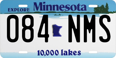MN license plate 084NMS