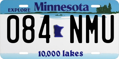 MN license plate 084NMU