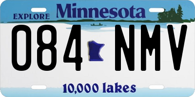 MN license plate 084NMV