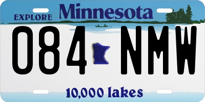 MN license plate 084NMW
