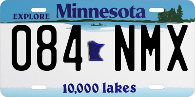MN license plate 084NMX