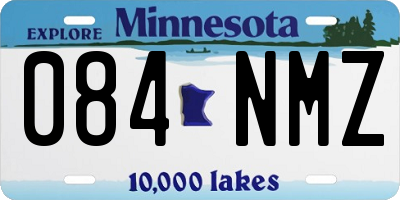 MN license plate 084NMZ