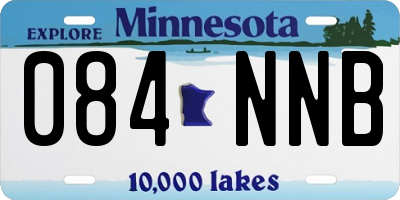 MN license plate 084NNB