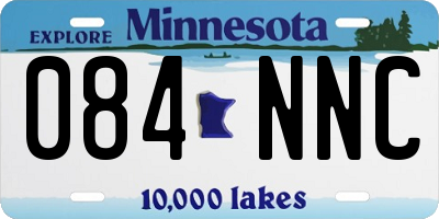 MN license plate 084NNC