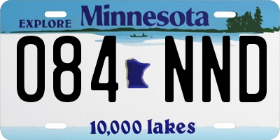 MN license plate 084NND