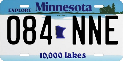 MN license plate 084NNE