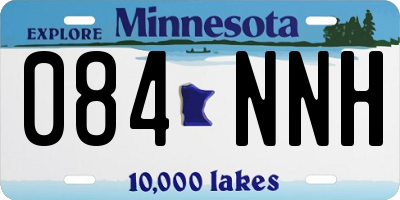 MN license plate 084NNH