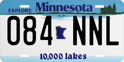 MN license plate 084NNL