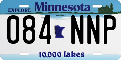 MN license plate 084NNP