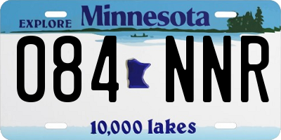 MN license plate 084NNR