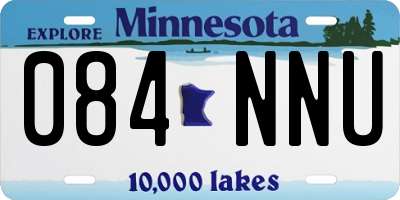 MN license plate 084NNU