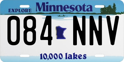 MN license plate 084NNV