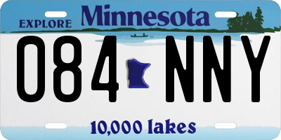 MN license plate 084NNY