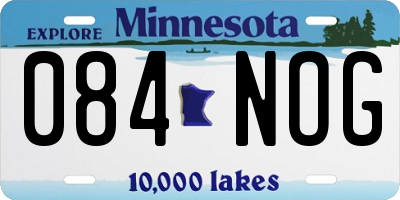 MN license plate 084NOG