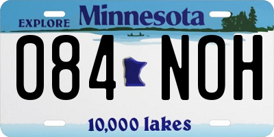 MN license plate 084NOH