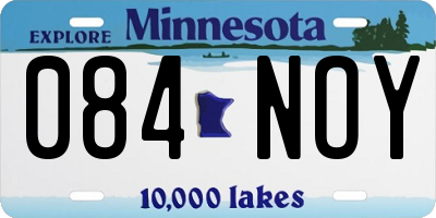 MN license plate 084NOY