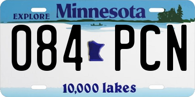MN license plate 084PCN