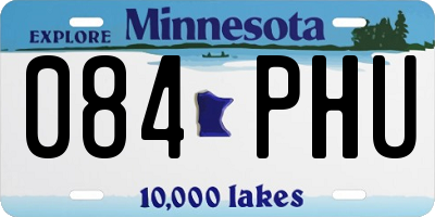 MN license plate 084PHU