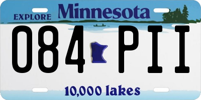 MN license plate 084PII