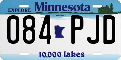 MN license plate 084PJD