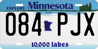 MN license plate 084PJX