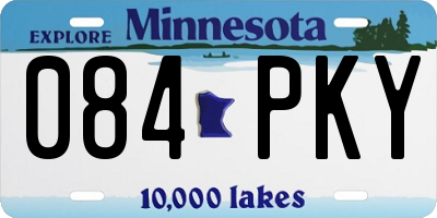 MN license plate 084PKY